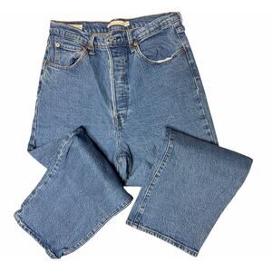 Levi's Premium Ribcage Straight Ankle Denim Jean size 31